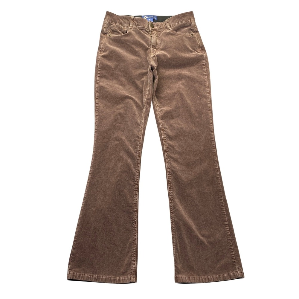 Democracy Absolution Brown Corduroy Bootcut Pants Womens 8 Stretch Flare Western